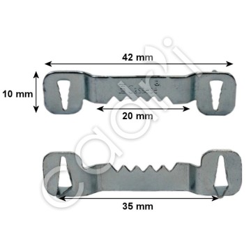 Attaches Crocodiles à Frapper 42 mm - Tarif Dégressif