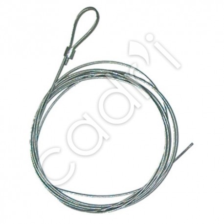 Câble acier Ø 3 mm • Longueur 8 m avec boucle et crochet